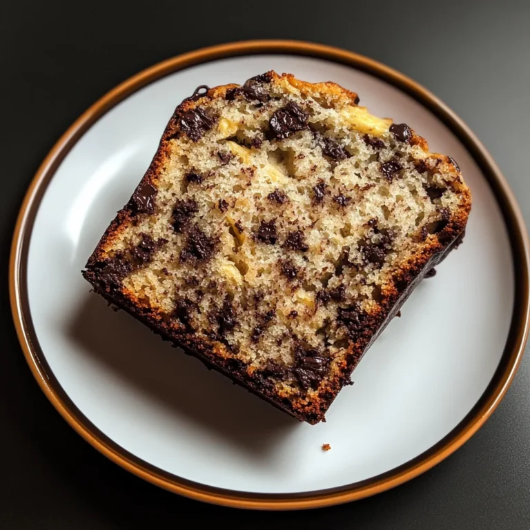 Banana Bread Recipe with Chocolate Chips
