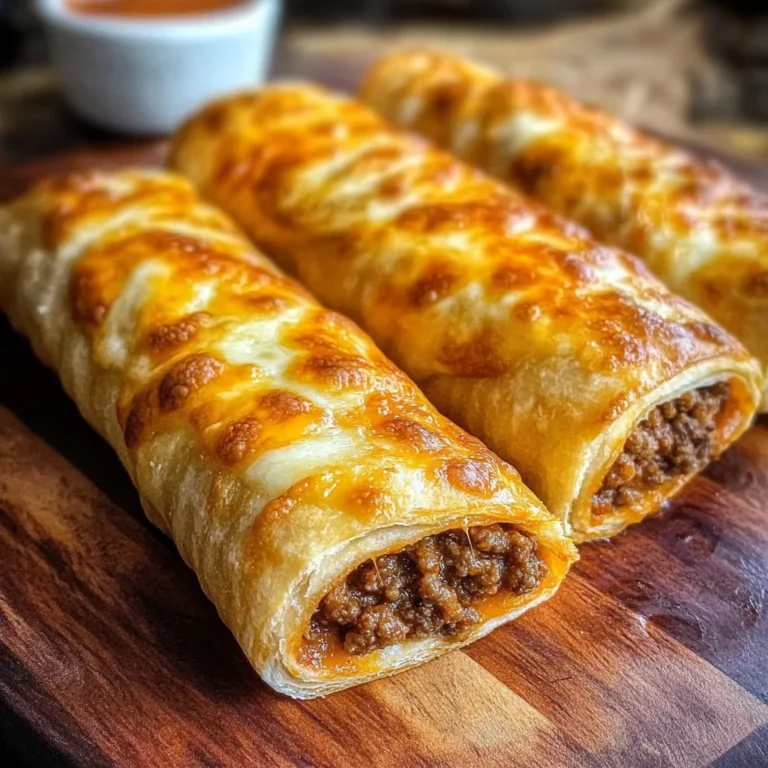 Cheesy Taco Stuffed Breadsticks with Taco Filling
