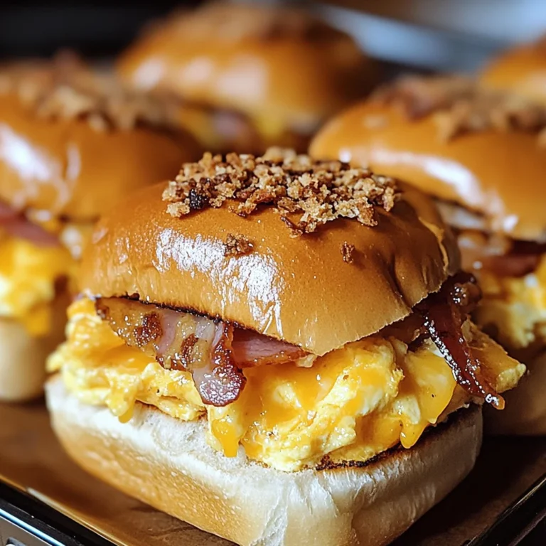 Crack Breakfast Sliders (Turkey Bacon Egg & Cheese)