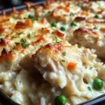 Dump-and-Bake Chicken Alfredo Rice Casserole Recipe