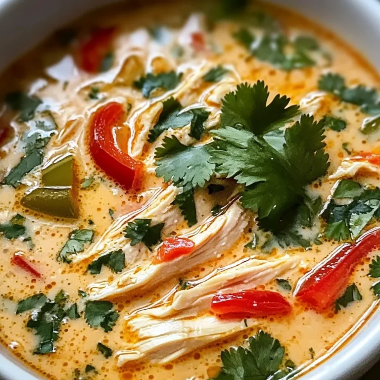 Easy Thai Coconut Chicken Soup