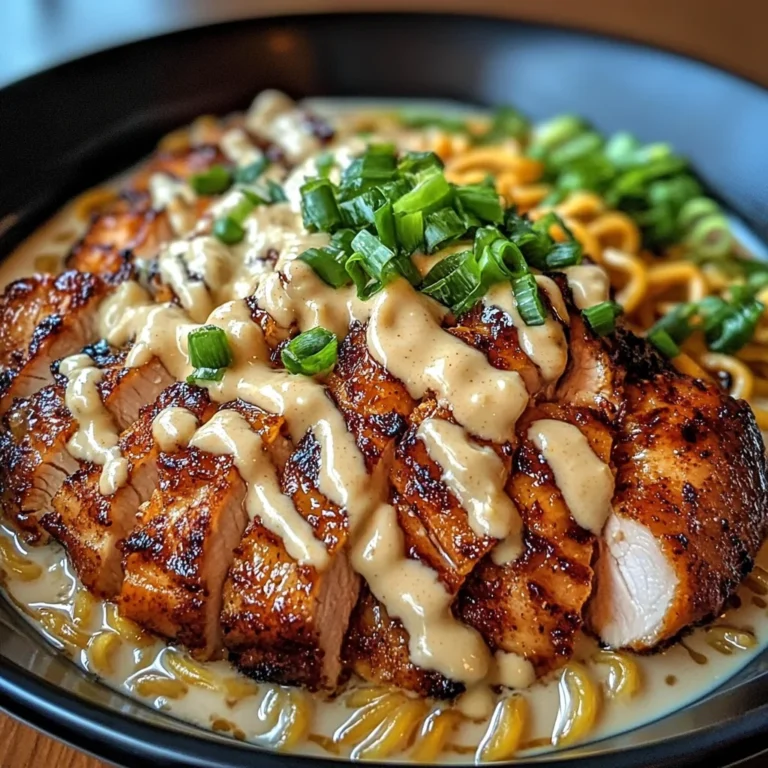 Fiery Chicken Ramen with Creamy Garlic Sauce