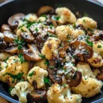Garlic Cauliflower Mushroom Skillet: Quick & Delicious Dish