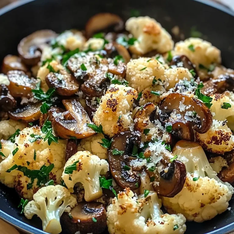 Garlic Cauliflower Mushroom Skillet: Quick & Delicious Dish