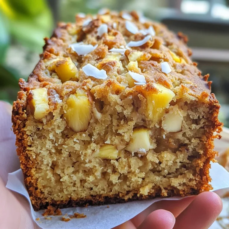 Hawaiian Banana Bread with Pineapple, Coconut & Macadamia Nuts