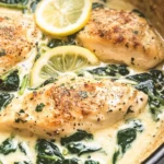 Lemon Parmesan Spinach Chicken