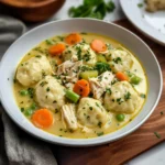 One Pot Chicken Dumpling Soup (with refrigerated biscuit dough!)