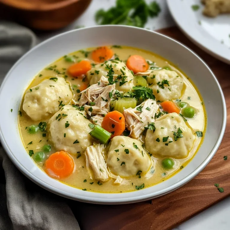 One Pot Chicken Dumpling Soup (with refrigerated biscuit dough!)