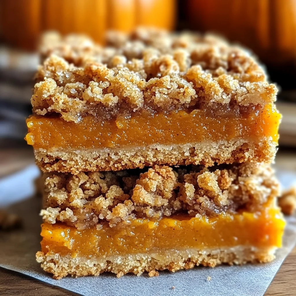 Pumpkin Pie Crumble Bars – Easy Fall Dessert Recipe
