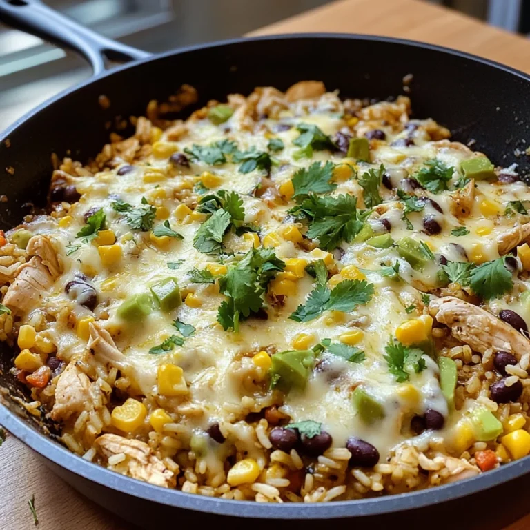 Salsa Verde Chicken & Rice Skillet