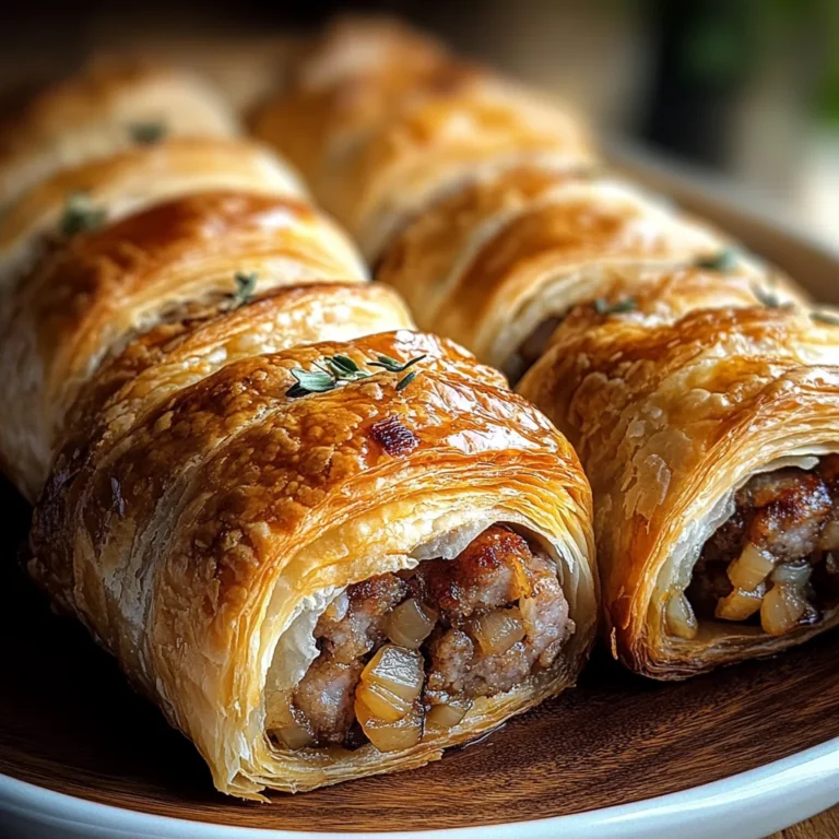 Savory French Onion Sausage Rolls