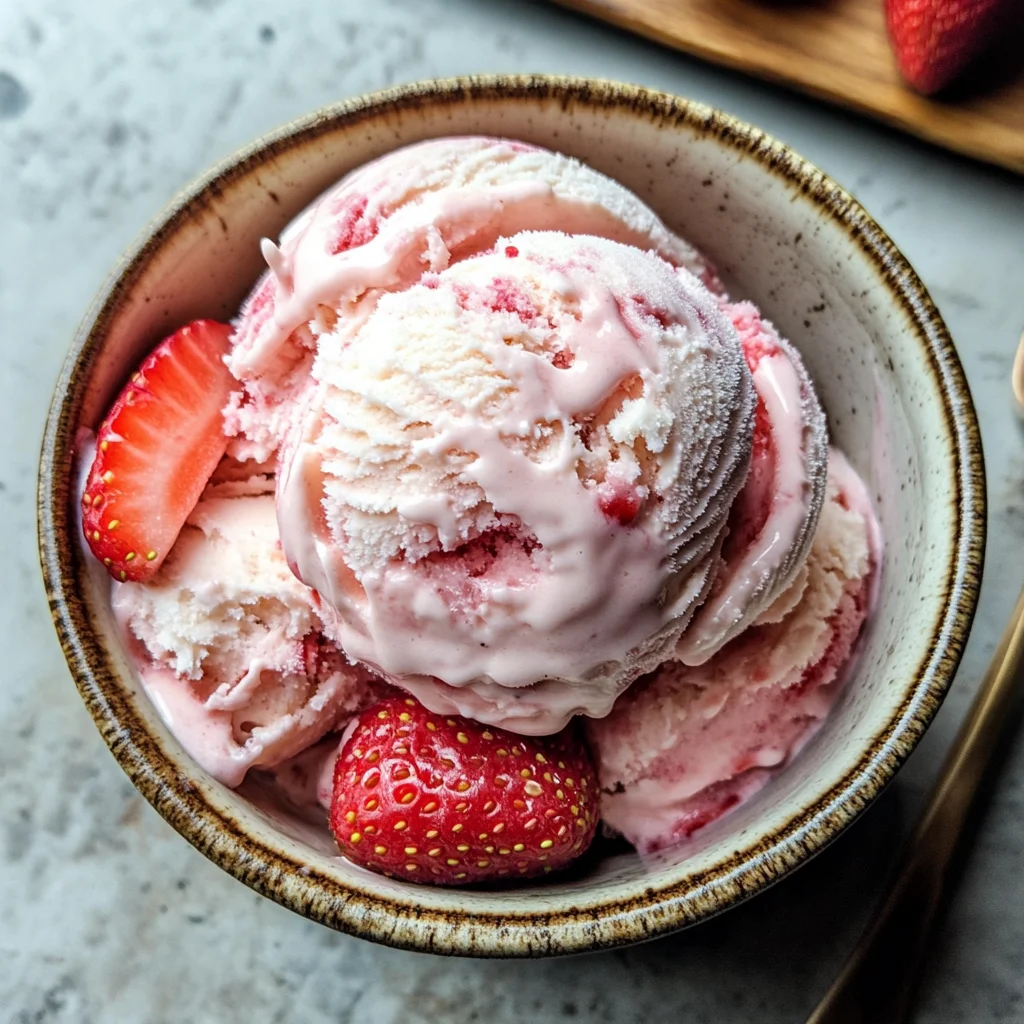 Strawberry Coconut Ice Cream