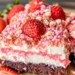 Strawberry Crunch Brownies