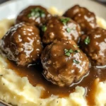Tasty Slow Cooker Salisbury Steak Meatballs Recipe