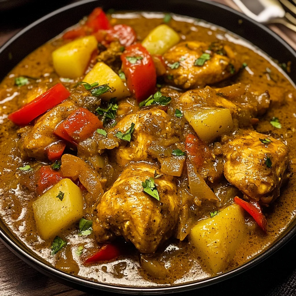 Authentic Jamaican Curry Chicken