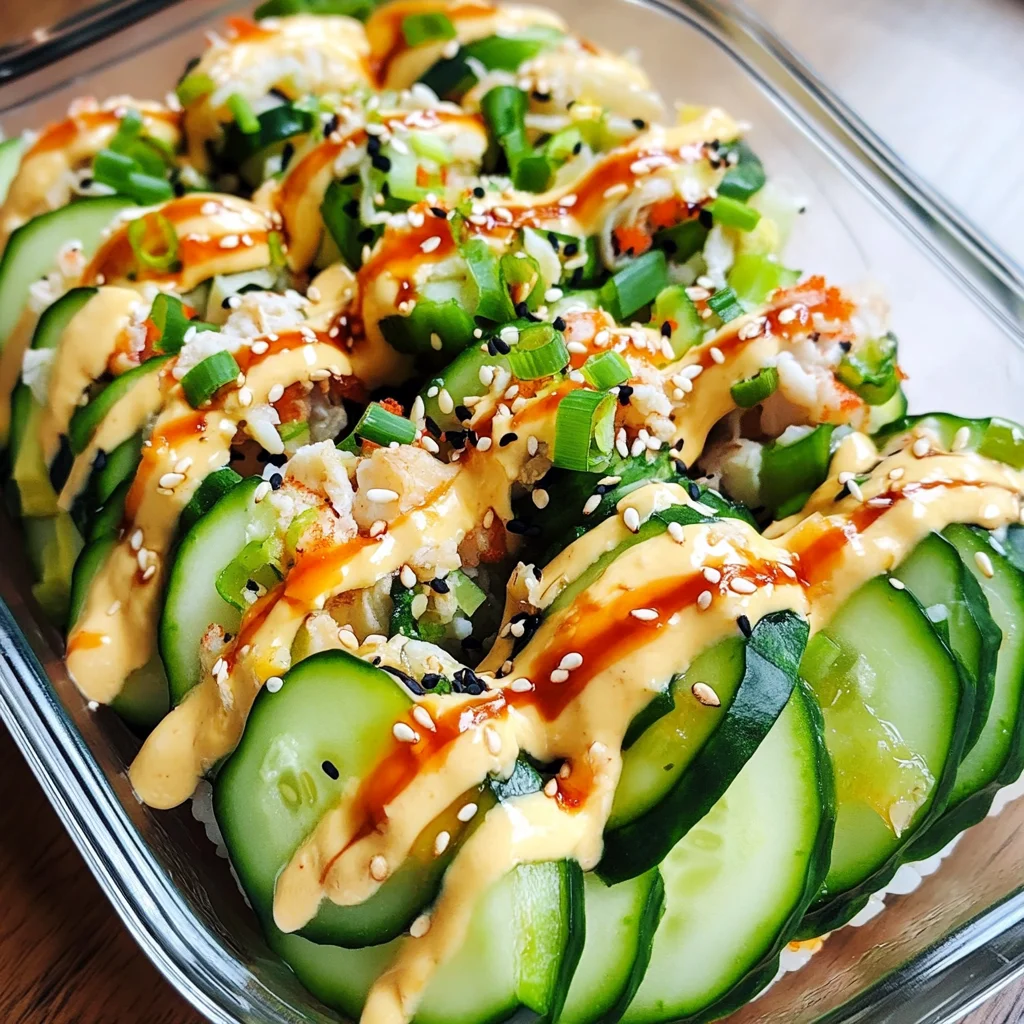 California Roll Cucumber Salad