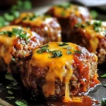 Cheesy Stuffed Meatloaf Bites