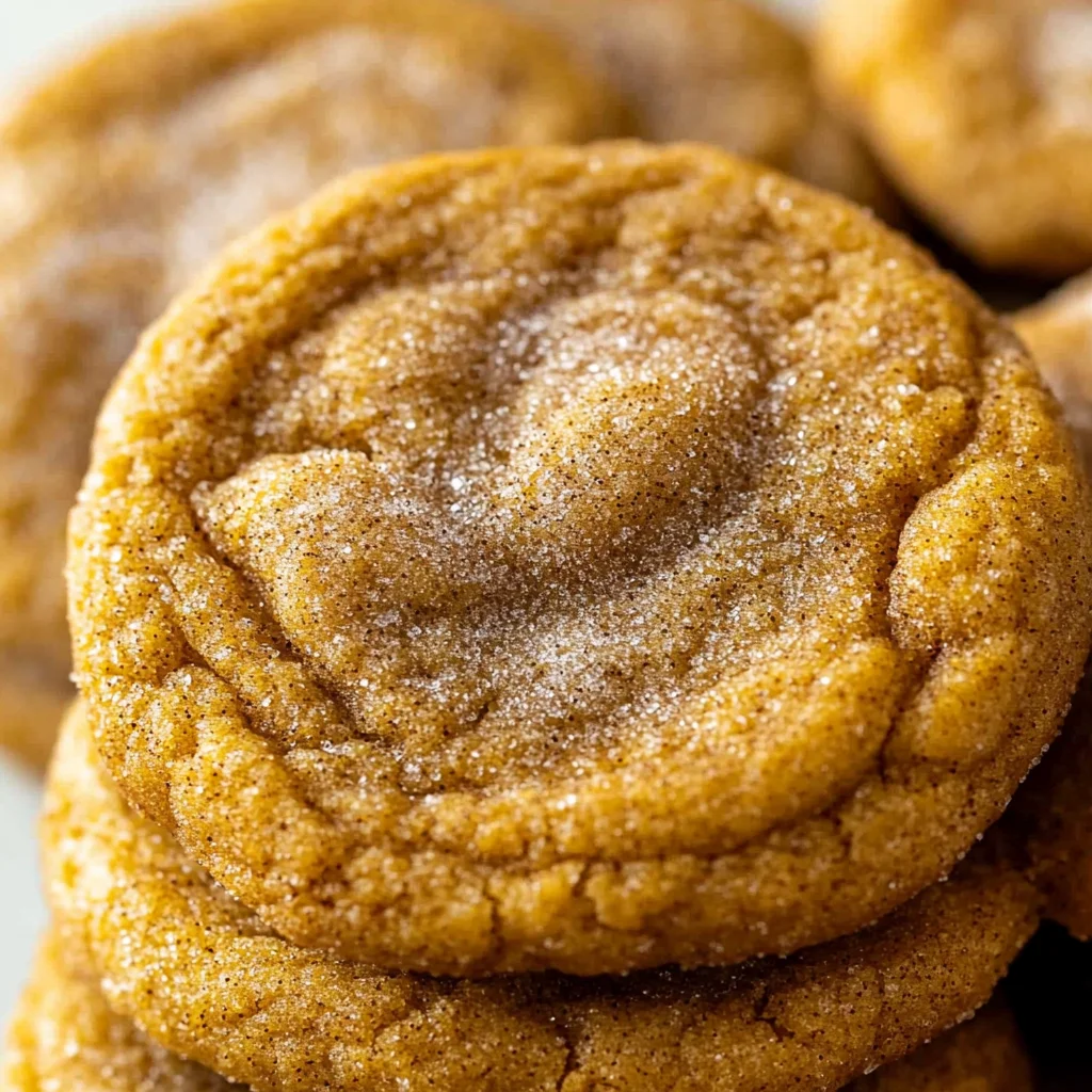 Chewy Pumpkin Snickerdoodle Cookies