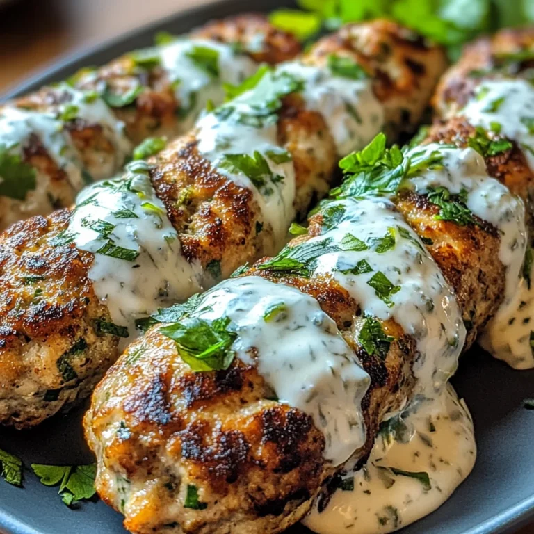 Chicken Kofta with Garlic Yogurt Sauce Recipe: A Must-Try!