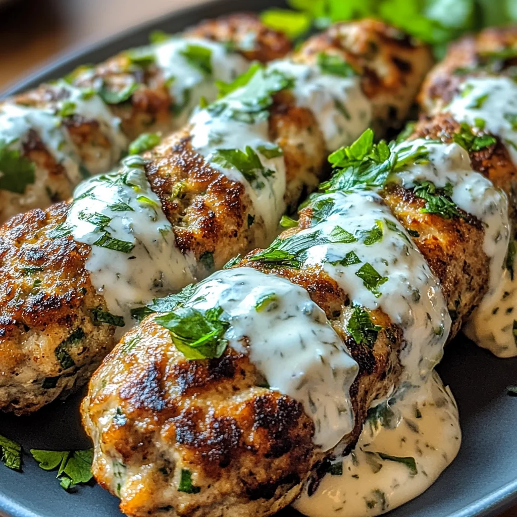 Chicken Kofta with Garlic Yogurt Sauce Recipe: A Must-Try!