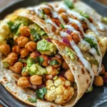 Chili Lime Chickpea Cauliflower Wrap Recipe