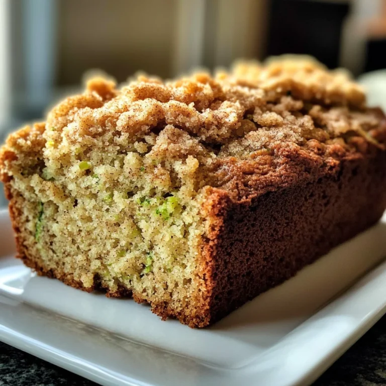 Cinnamon Streusel Topped Zucchini Bread Bakery Style: A Stunning Loaf
