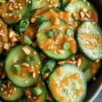 Cucumbers in Spicy Peanut Sauce