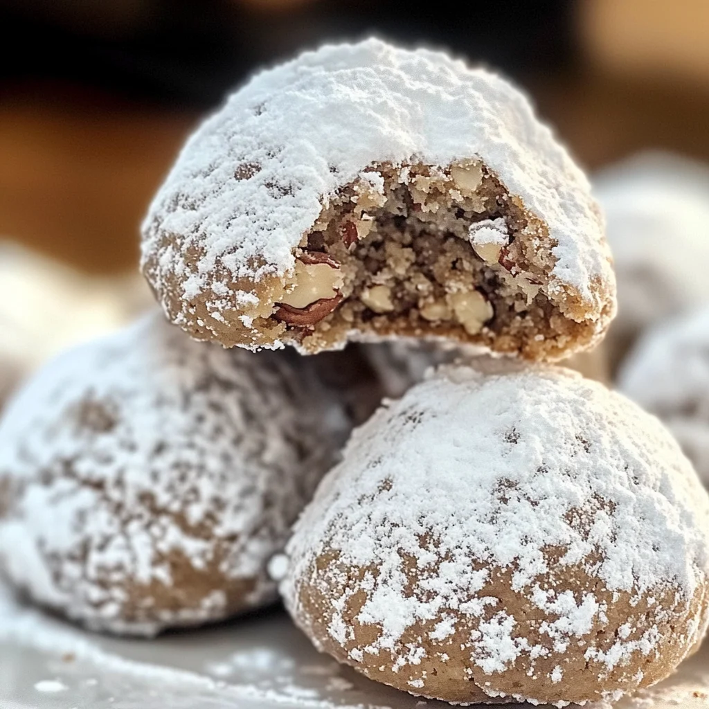 Gingerbread Snowball Cookies