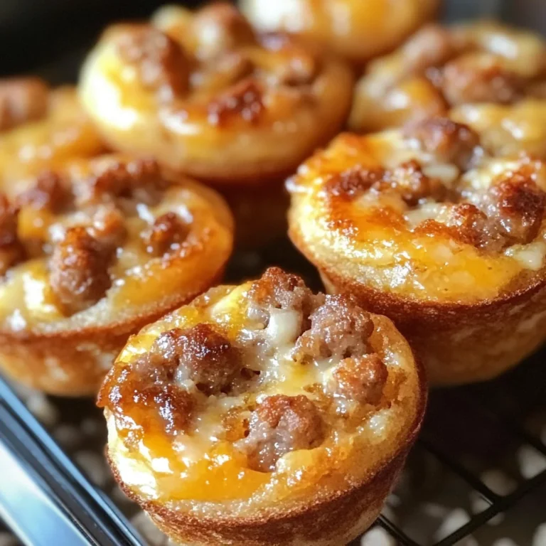 High-Protein Pancake Sausage Mini Muffins