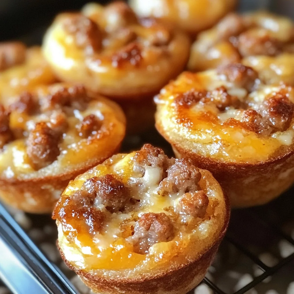 High-Protein Pancake Sausage Mini Muffins