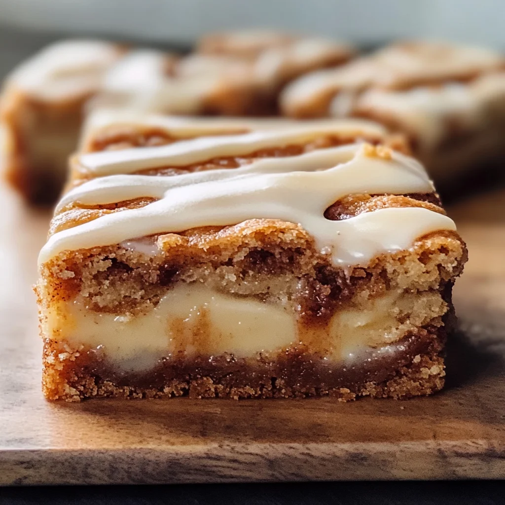 How to Make Cinnamon Roll Blondies