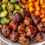 Korean BBQ Meatballs and Vegetables