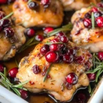 One-Pan Cranberry Rosemary Chicken