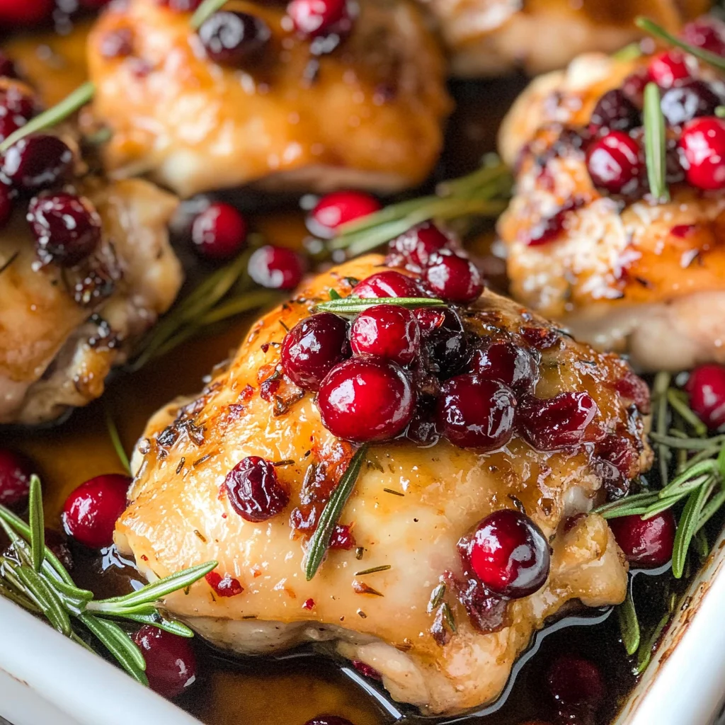 One-Pan Cranberry Rosemary Chicken