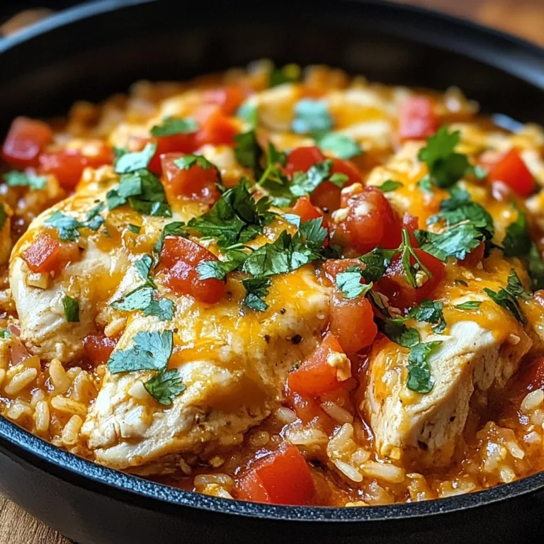 One Pot Queso Chicken and Rice : Easy Comfort Food