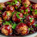 Quick Cranberry Meatballs (Christmas Recipe)