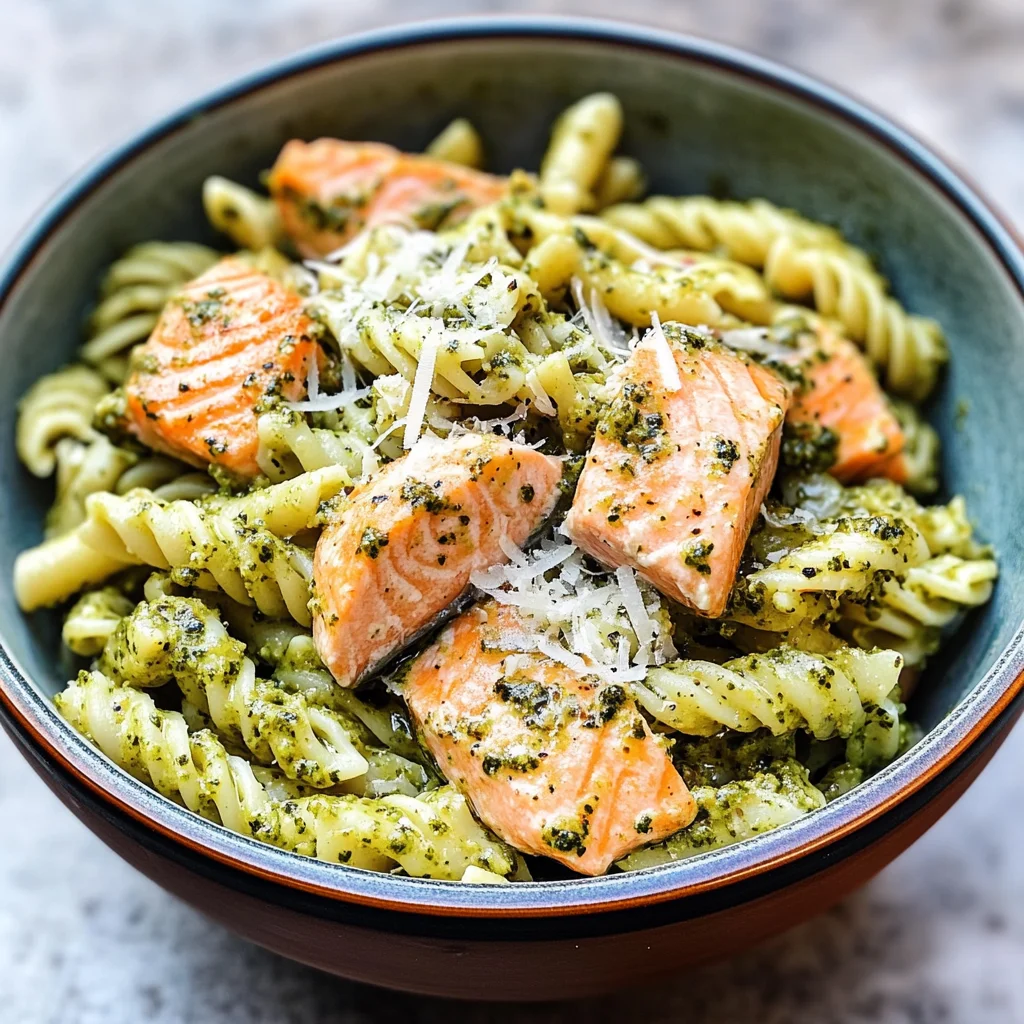 Salmon Pesto Pasta
