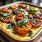 Savory Herbed Polenta & Roasted Tomato Bake