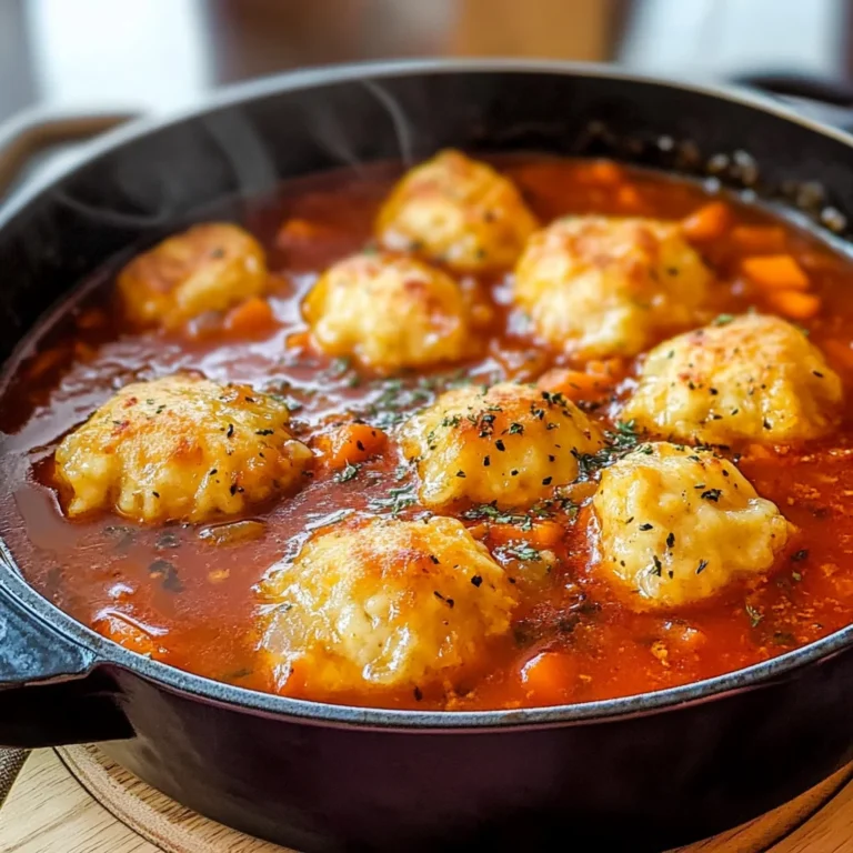 Tomato Dumpling Soup