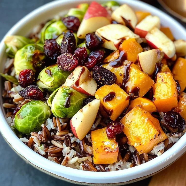 Wild Rice Harvest Bowls with Fig Balsamic Vinaigrette