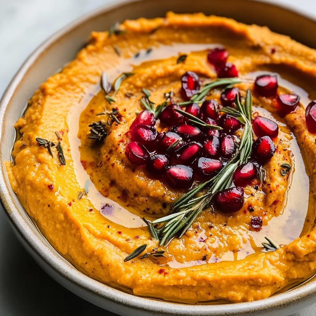 10-Minute Cozy & Creamy Pumpkin Hummus