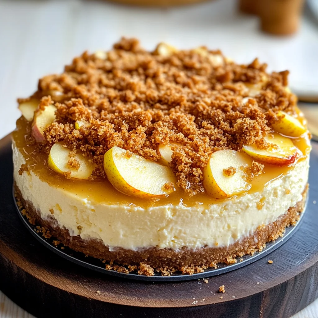 Apple Crumble Cheesecake
