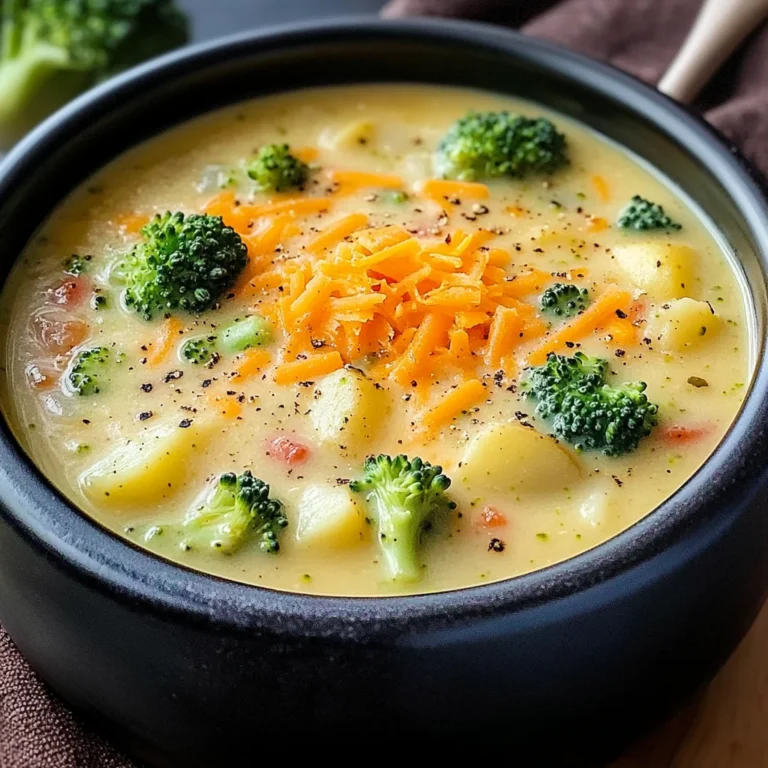 Cheddar Broccoli Potato Soup