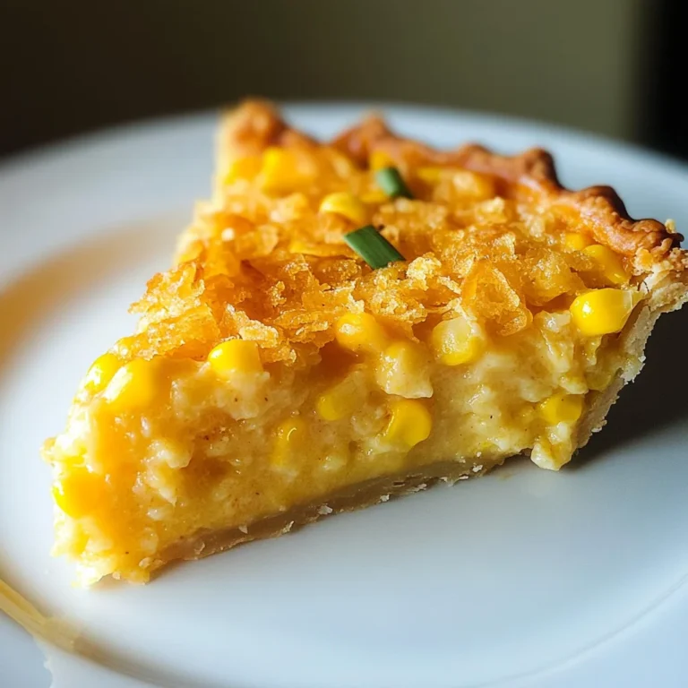 Cheddar Sweet Corn Pie