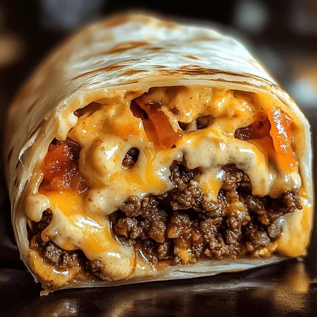 Cheesy Beef Taco Burritos