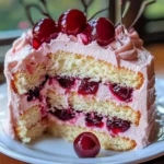 Cherry Layer Cake with Cherry Cream Cheese Frosting