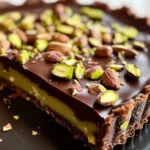 Chocolate Pistachio Ganache Tart Recipe