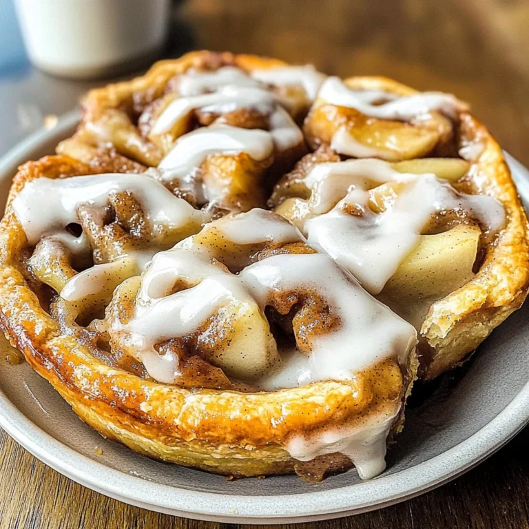 Cinnamon Roll Apple Pie