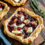 Cranberry Brie Tart with Pancetta & Thyme