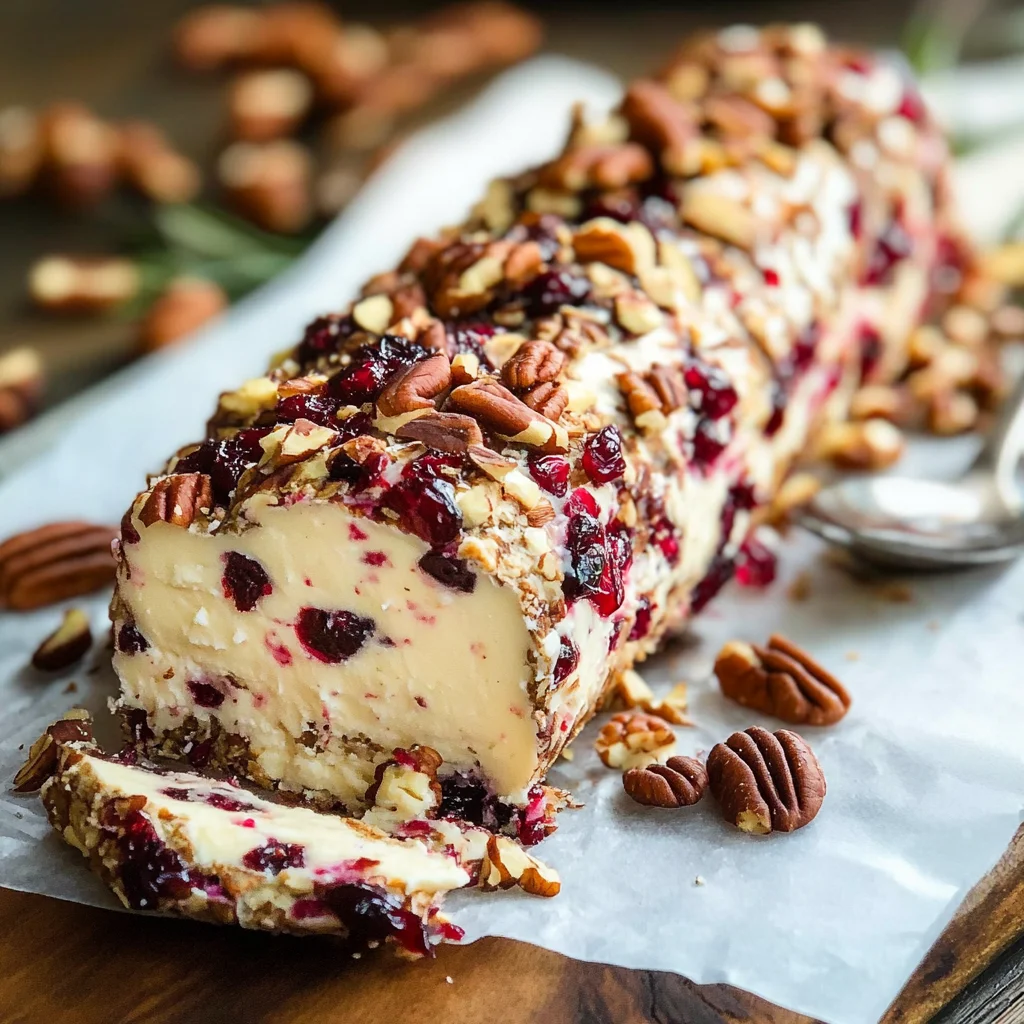 Cranberry Pecan Cheese Log